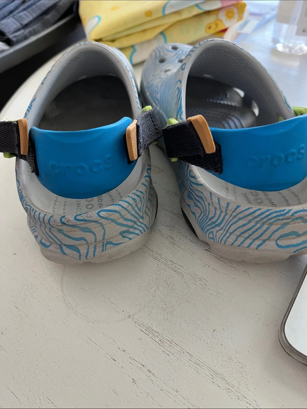 Crocs Kids Topographic Blue Size J 3
